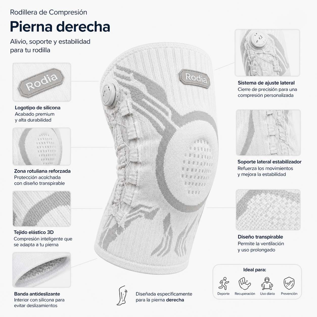 Rodia ™ - Rodillera de Soporte 360