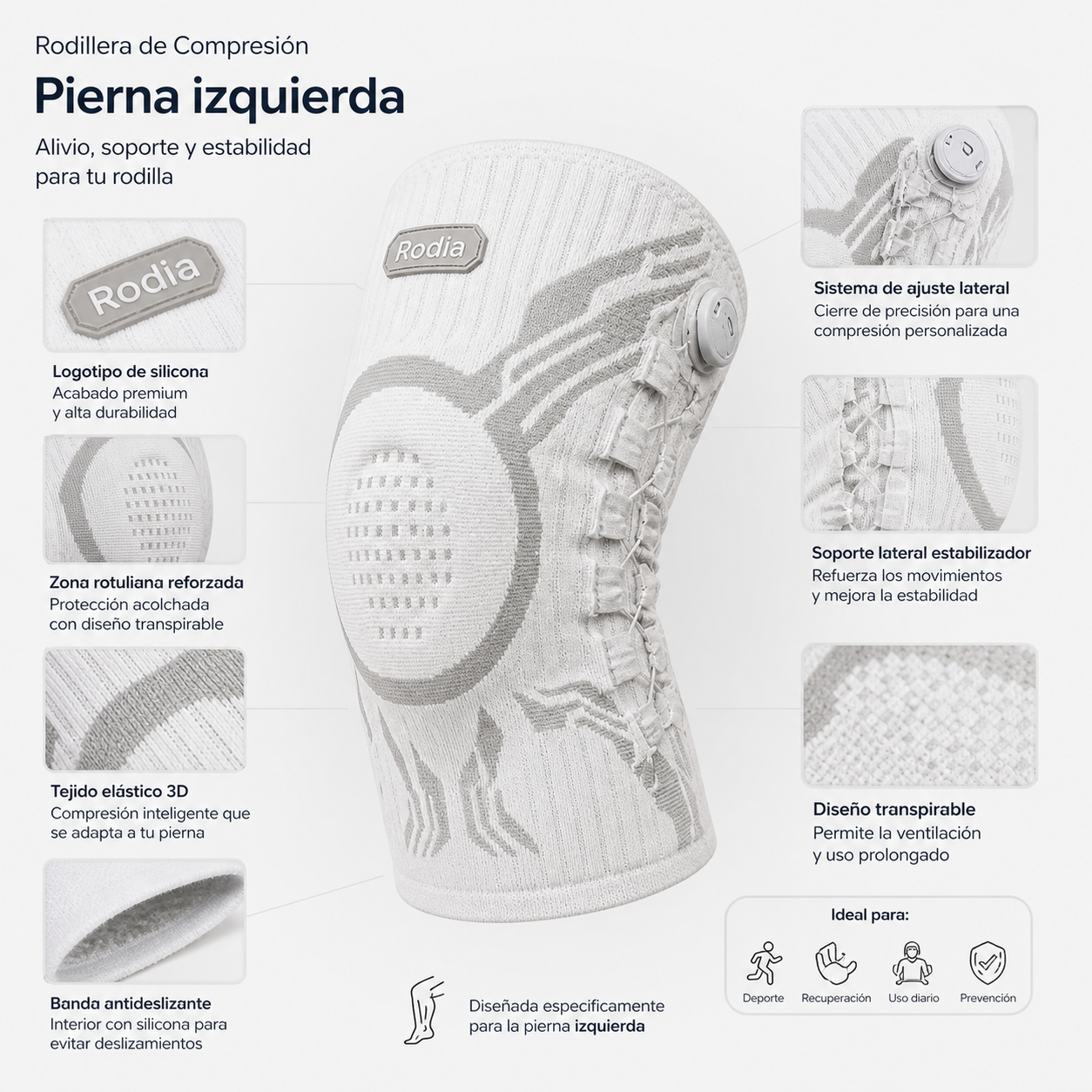 Rodia ™ - Rodillera de Soporte 360