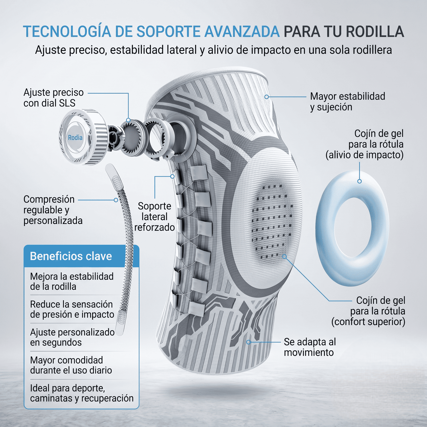 Rodia ™ - Rodillera de Soporte 360